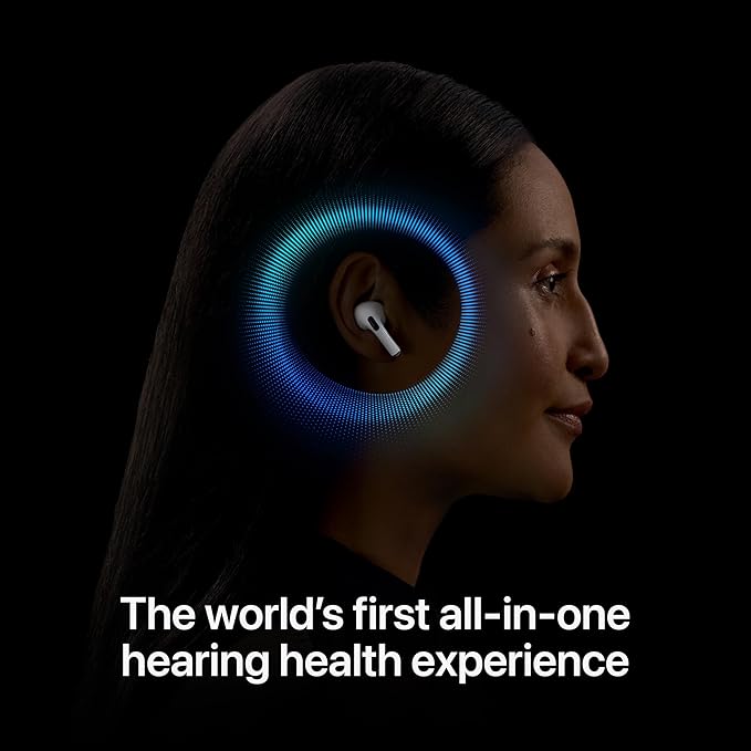 Apple AirPods Pro 2 Wireless Earbuds, Active Noise Cancellation, Hearing Aid Feature, Bluetooth Headphones, Transparency, Personalized Spatial Audio, High-Fidelity Sound, H2 Chip, USB-C Charging - Image 3