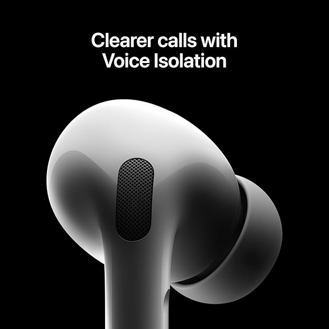Apple AirPods Pro 2 Wireless Earbuds, Active Noise Cancellation, Hearing Aid Feature, Bluetooth Headphones, Transparency, Personalized Spatial Audio, High-Fidelity Sound, H2 Chip, USB-C Charging - Image 2